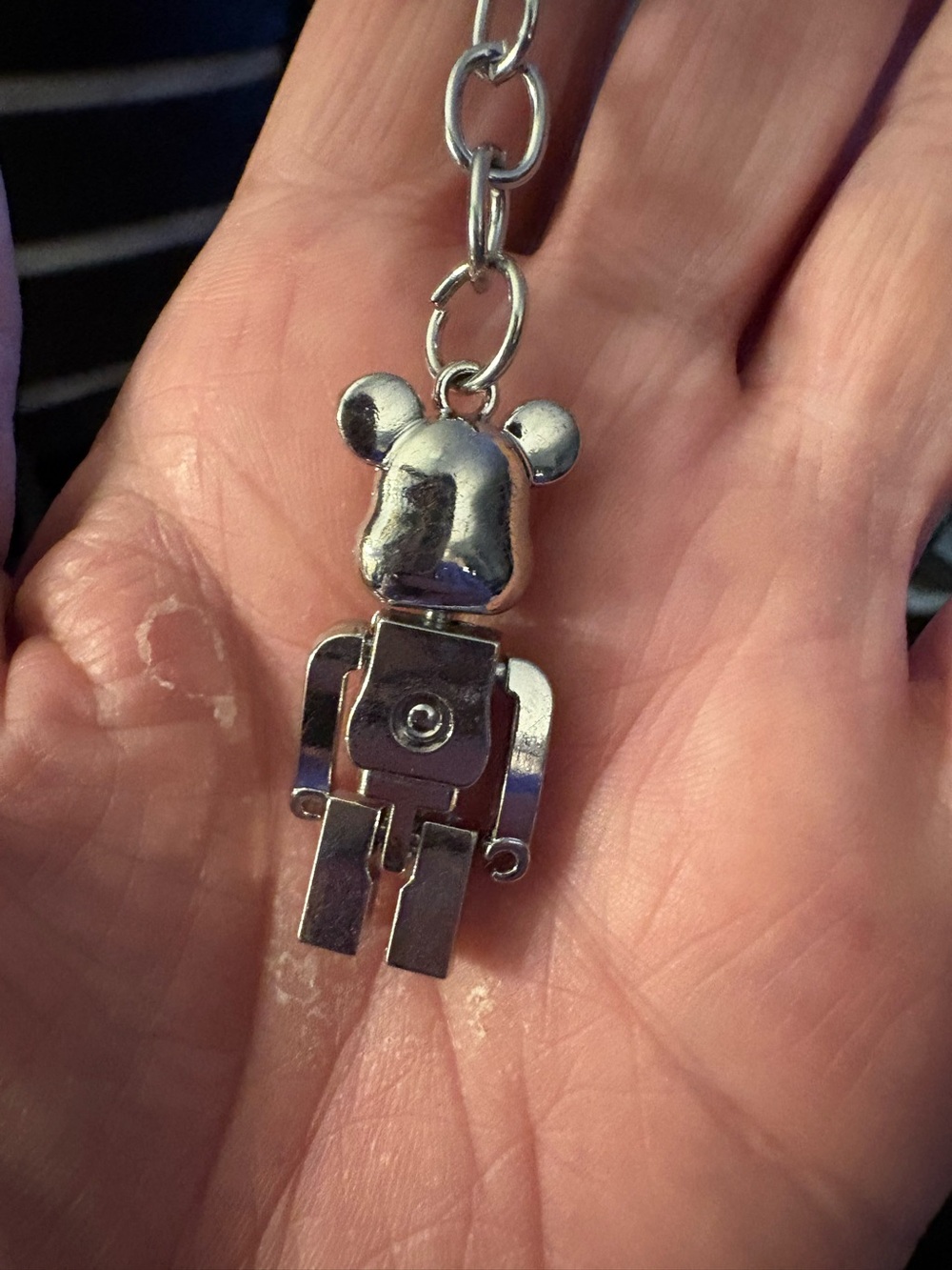 Key Chain-Crystal Rhinestone Robot Keychain, Diamond Inlaid newt - Picture 7 of 7